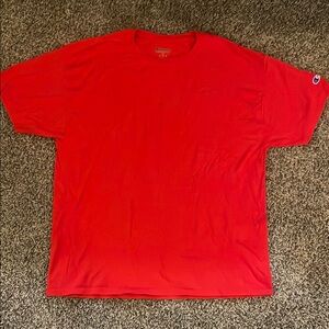 Champion Men's Vibrant Red Short Sleeve Tee